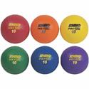 Champion Sports Poly Playground Ball Set - 10" - Red, Orange, Yellow, Green, Blue, Purple - 1  Set