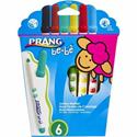 Prang be-be Jumbo Markers - Washable - Assorted Ink - 6 / Set