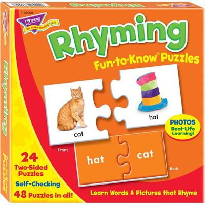 Trend Rhyming Puzzle Set - 48 Piece - 3+