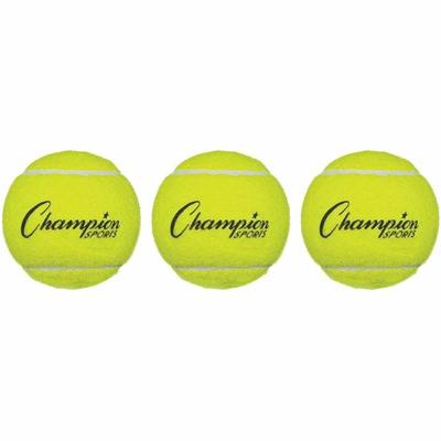 Champion Sports Tennis Ball Pack - 2.50" - Yellow - 1  Pack
