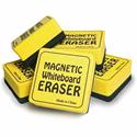 The Pencil Grip Magnetic Whiteboard Eraser - 2" Width x 2" Length - Durable, Lightweight, Soft, Magnetic - Yellow - 12 / Pack