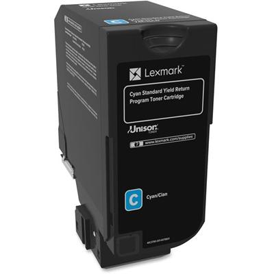 Lexmark Unison Original Standard Yield Laser Toner Cartridge - Cyan - 1 Each - 7000 Pages