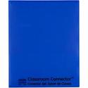 C-Line Classroom Connector Letter Report Cover - 8 1/2" x 11" - 2 Internal Pocket(s) - Blue - 1 Box