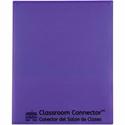 C-Line Classroom Connector Letter Report Cover - 8 1/2" x 11" - 2 Internal Pocket(s) - Purple - 25 / Box