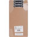 Business Source Legal-size Clipboard - 8 1/2" x 14" Sheet Size - Hardboard - Brown - 3 / Pack
