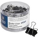 Business Source Small/Medium Binder Clips Set - Small, Medium - for Paper, Project, Document - Black - 1 Pack