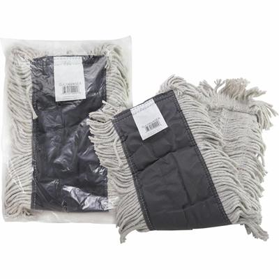 Genuine Joe Disposable Dust Mop Refill - 5" Width x 24" Length - Disposable, Quick Drying, Fray Resistant, Durable, Absorbent, 4-ply Yarn, Cut Ends - Cotton - Natural - 1 Each