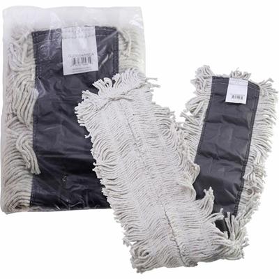 Genuine Joe Disposable Dust Mop Refill - 5" Width x 48" Length - Disposable, 4-ply, Looped Ends, Quick Drying, Fray Resistant, Durable, Absorbent, 4-ply Yarn - Synthetic, Cotton - Natural - 1 Each