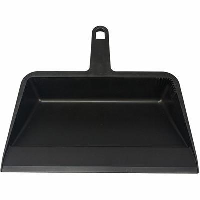 Impact Products Value-Plus Dust Pan - 12" Wide - Polypropylene - Black - 1 Each
