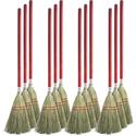 Genuine Joe Lobby Broom - 24" Handle Length - Wood Handle - Natural - 12 / Carton