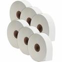 Genuine Joe Jumbo Jr Dispenser Bath Tissue Roll - 2 Ply - 3.50" Width x 2000 ft Length - 12" Roll Diameter - 3 19/64" Core - White - Fiber - 6 / Carton