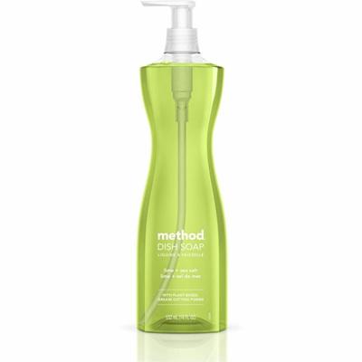 Method Dish Soap - 18 fl oz (0.6 quart) - Lime + Seasalt Scent - Light Willow Green - 1 Each