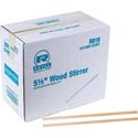 Royal Wood Coffee Stir Sticks - 5.5" Length - Birch Wood - Natural - 1000/Box - 10 / Carton