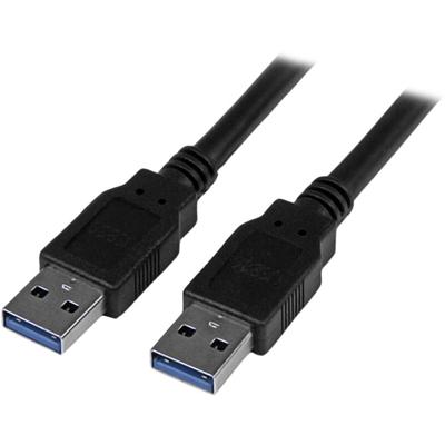 StarTech.com USB Data Transfer Cable - 9.84 ft USB Data Transfer Cable for PC, USB Hub, Server - First End: 1 x USB 3.0 Type A - Male - Second End: 1 x USB 3.1 Type A - Male - 5 Gbit/s - Shielding - Nickel Plated Connector - 24/28 AWG - Black - 1 Eac