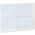 Flipside Grid Side/Plain Side Dry Erase Lap Board - 12" (1 ft) Width x 9" (0.8 ft) Height - White Surface - Rectangle - Portable - 1 Each