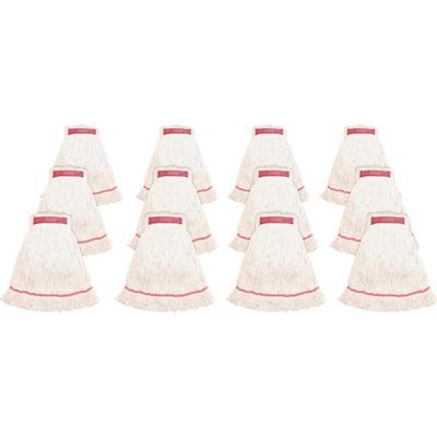 Genuine Joe Narrow Band Large Mophead - Rayon, Cotton - 12 / Carton