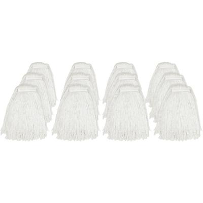 Genuine Joe Cut End Mophead - Rayon - 12 / Carton