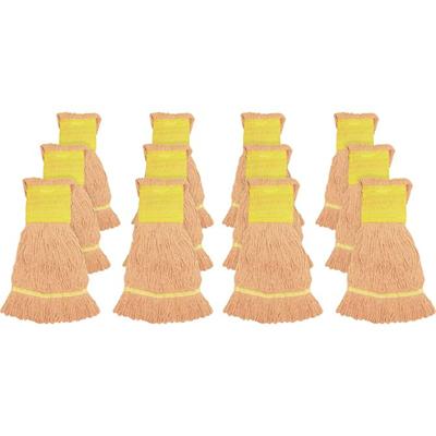 Genuine Joe Wide Band Small Mophead - Rayon, Cotton - 12 / Carton