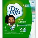 Puffs Plus Lotion Facial Tissues - 2 Ply - WhiteBox - 56/Box - 4 / Pack