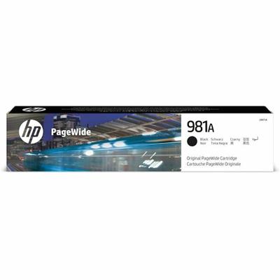 HP 981A (J3M71A) Original Page Wide Ink Cartridge - Single Pack - Black - 1 Each - 6000 Pages