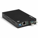 StarTech.com Gigabit Ethernet Copper-to-Fiber Media Converter - SM LC - 10 km - 1 x Network (RJ-45) - 1 x LC Ports - DuplexLC Port - Single-mode - 1310 nm Fiber - Gigabit Ethernet - 1000Base-T, 1000Base-LX - 10 km - AC Adapter - Rack-mountable, Stand