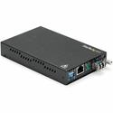 StarTech.com Gigabit Ethernet Copper-to-Fiber Media Converter - SM LC - 20 km - 1 x Network (RJ-45) - 1 x LC Ports - DuplexLC Port - Single-mode - 1310 nm Fiber - Gigabit Ethernet - 1000Base-T, 1000Base-LX - 20 km - AC Adapter - Rack-mountable, Stand