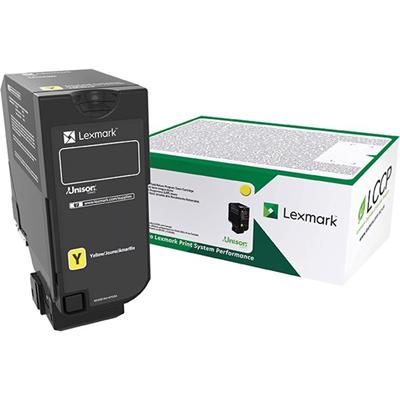 Lexmark Unison Original High Yield Laser Toner Cartridge - Yellow - 1 Each - 12000 Pages
