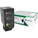 Lexmark Unison Original High Yield Laser Toner Cartridge - Yellow - 1 Each - 12000 Pages