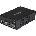 StarTech.com 10 Gigabit Ethernet Copper-to-Fiber Media Converter - Open SFP+ - Managed - 1 x Network (RJ-45) - Single-mode, Multi-mode - 10 Gigabit Ethernet - 10GBase-T, 10GBase-SR, 10GBase-LR, 10GBase-ER, 10GBase-R, 10GBase-SW, 10GBase-LW, 10GBase-E