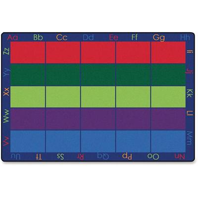 Carpets for Kids&reg; Premium Colorful Spaces Seating Rug - 108" Length x 72" Width - Rectangle - Assorted