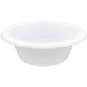 Genuine Joe 12 oz Reusable Plastic Bowls - Serving - Disposable - White - Plastic Body - 125/Pack - 8 / Carton