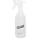 Genuine Joe 32 oz Trigger Spray Bottle - Suitable For Cleaning - Adjustable, Flexible, Graduated - Clear - 2/Pack - 24 / Carton