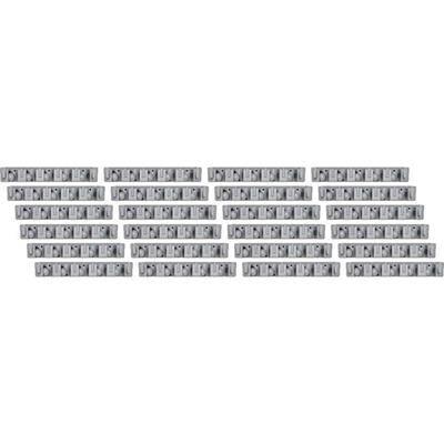 Genuine Joe Cleaning Tool Wall Organizer Rack - 5 x Broom - 3.75" Height x 16.50" Width x 2.75" Depth - Gray - ABS Plastic - 24 / Carton