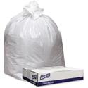 Genuine Joe Low Density White Can Liners - 33 gal Capacity - 39" Length x 33" Width x 0.90 mil (23 Micron) Thickness - Low Density - White - Industrial Trash - Recycled - 100 / Carton