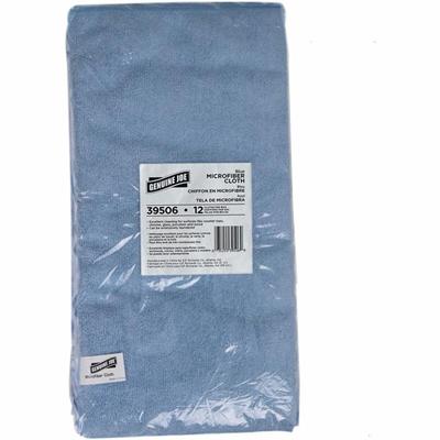 Genuine Joe General Purpose Microfiber Cloth - For General Purpose - 16" Length x 16" Width - Recommended For: Dust Remover, Dirt Remover - Blue - 12/Bag - 15 / Carton