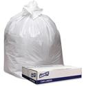 Genuine Joe Low Density White Can Liners - 45 gal Capacity - 46" Length x 40" Width x 0.90 mil (23 Micron) Thickness - Low Density - White - Industrial Trash - Recycled - 100 / Carton