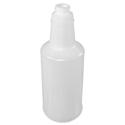 Genuine Joe Plastic Bottle with Graduations - Translucent - Plastic - 96 / Carton