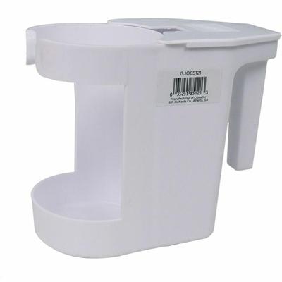 Genuine Joe Toilet Bowl Mop Caddy - White - 12 / Carton