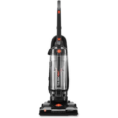 Hoover TaskVac Commercial Bagless Upright Vacuum - 1.13 gal - Bagless - Brushroll, Hose, Dirt Cup, Filter, Dusting Brush, Wand, Crevice Tool, Upholstery Tool, Brush - 14" Cleaning Width - Carpet, Hard Floor, Hardwood - 35 ft Cable Length - 8 ft Hose 