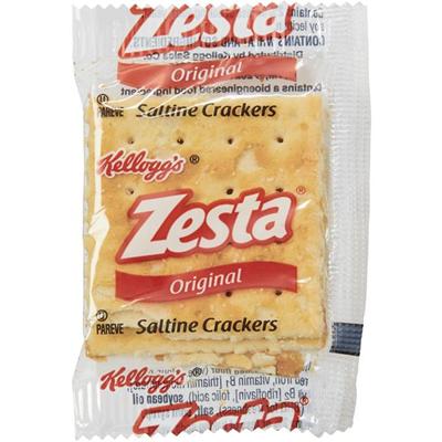 Kellogg's Zesta Saltine Crackers Packets - Fat-free, Cholesterol-free - Salty - 2 - 2/Pack - 500 / Carton