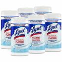 Lysol Disinfecting Wipes - For Multipurpose, Multi Surface - Wipe - Crisp Linen Scent - 7" Length x 7.25" Width - Recommended For: Virus Remover, Bacteria Remover - Disinfectant, Pre-moistened, Deodorize, Antibacterial - White - 80/Tub - 6 / Carton