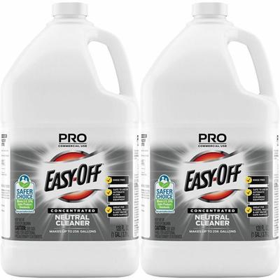Professional Easy-Off Neutral Cleaner - For Multipurpose - Concentrate - 128 fl oz (4 quart) - Neutral Scent - Rinse-free, Non Alkaline, Phosphate-free, Ammonia-free - Blue - 2 / Carton