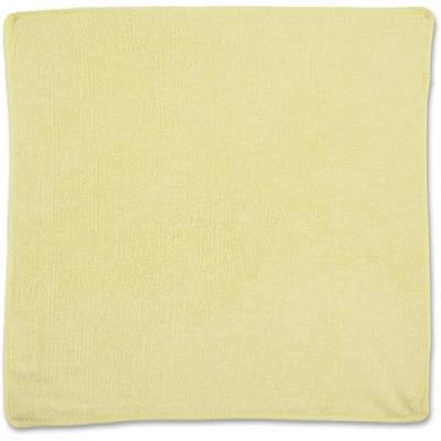 Rubbermaid Commercial 16x16 Light Commercial MF Cloth Yellow - For Commercial - 16" Length x 16" Width - Recommended For: Germs Remover, Microbe Remover - Bleach-safe, Chemical Resistant, Reusable - Yellow - 24 / Pack