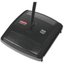 Rubbermaid Commercial Brushless Mechanical Sweeper - 7.50" Brush Face - Black - 1 Each