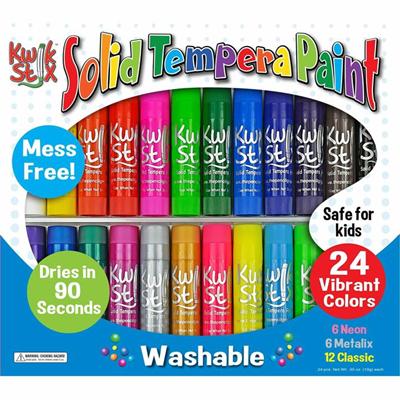 Kwik Stix Tempera Paint 24-color Mess Free Set - 24 Color(s) - Assorted, Neon, Metallic - 24 / Set