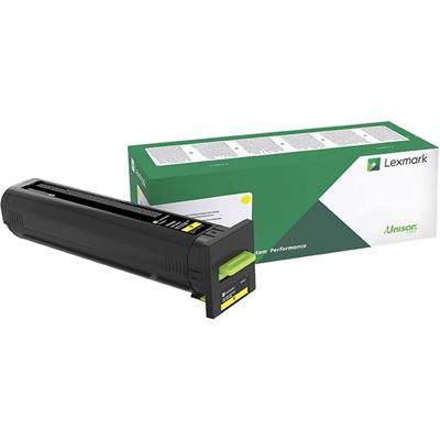 Lexmark Unison Original Laser Toner Cartridge - Yellow - 1 Each - 8000 Pages