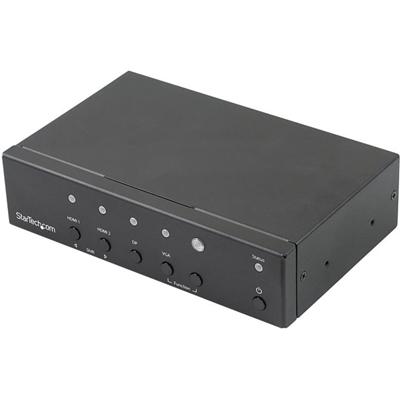 StarTech.com Multi-input to HDMI Automatic Switch and Converter - 4K - 3840 x 2160 - 4K UHD - 4 x 1 - Display, Projector, Digital Signage, Blu-ray Disc Player, DVD Player, Computer, Gaming Console, Satellite Receiver, A/V Receiver - 1 x HDMI Out - 1 