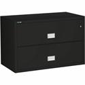Phoenix World Class Lateral File - 2-Drawer - 44" Width x 28.6" Depth x 28.8" Height - 2 x Drawer(s) for File - Lateral - Fire Resistant, Explosion Resistant, Impact Resistant, Security Lock - Black