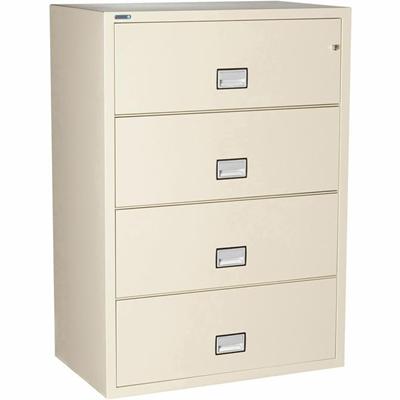 Phoenix World Class Lateral File - 4-Drawer - 38.9" Width x 23.6" Depth x 54.7" Height - 4 x Drawer(s) for File - Lateral - Fire Resistant, Explosion Resistant, Impact Resistant, Security Lock - Putty