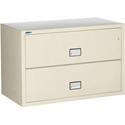 Phoenix World Class Lateral File - 2-Drawer - 44" Width x 23.6" Depth x 28.8" Height - 2 x Drawer(s) for File - Lateral - Impact Resistant, Fire Resistant, Explosion Resistant, Security Lock - Putty